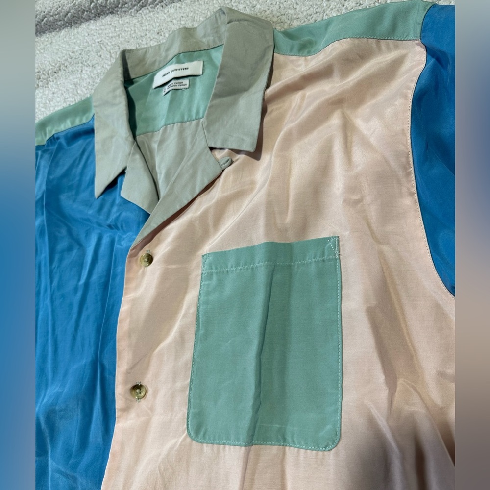 Urban Outfitters Color Block Button Up Shirt - image 8